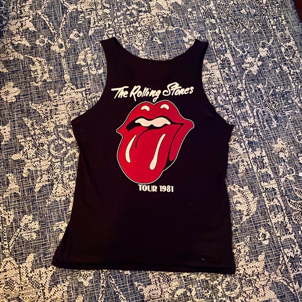 ICONIC Rolling Stones T Shirt... black tank top M